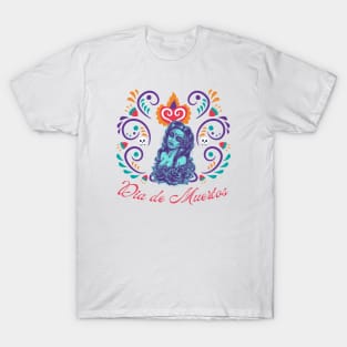 Decorated Female Dia de Muertos T-Shirt